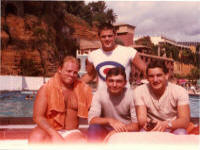 Fez, Scouse Ball, Spud Hanwell and Sid Bawler Madeira 1983